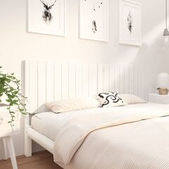 vidaXL gultas galvgalis, balts, 185,5x4x100 cm, priedes masīvkoks cena un informācija | Gultas | 220.lv