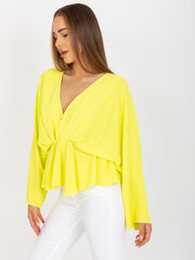 Женская желтая блуза одного размера цена и информация | Женские блузки, рубашки | 220.lv