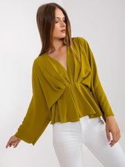 Женская оливковая блуза одного размера цена и информация | Женские блузки, рубашки | 220.lv