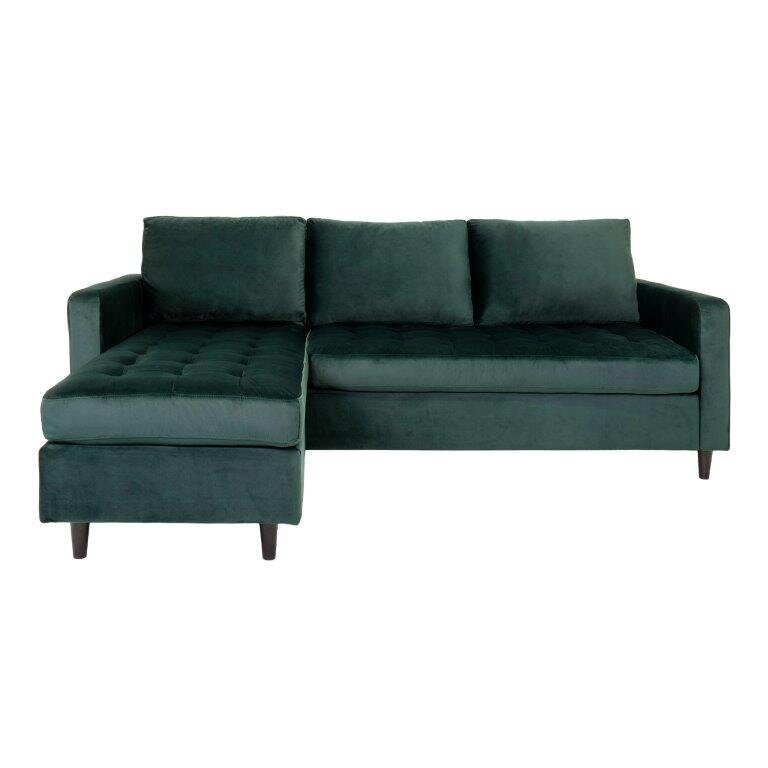 Universāls stūra dīvāns Firenze, tumši zaļš цена и информация | Stūra dīvāni | 220.lv