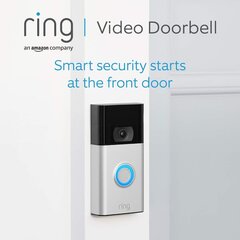 Ring Amazon Video Doorbell Black цена и информация | Дверные звонки, глазки | 220.lv