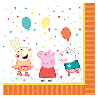 Salvetes Peppa Pig, 33x33 cm, 16 gab. cena un informācija | Vienreizējie trauki | 220.lv