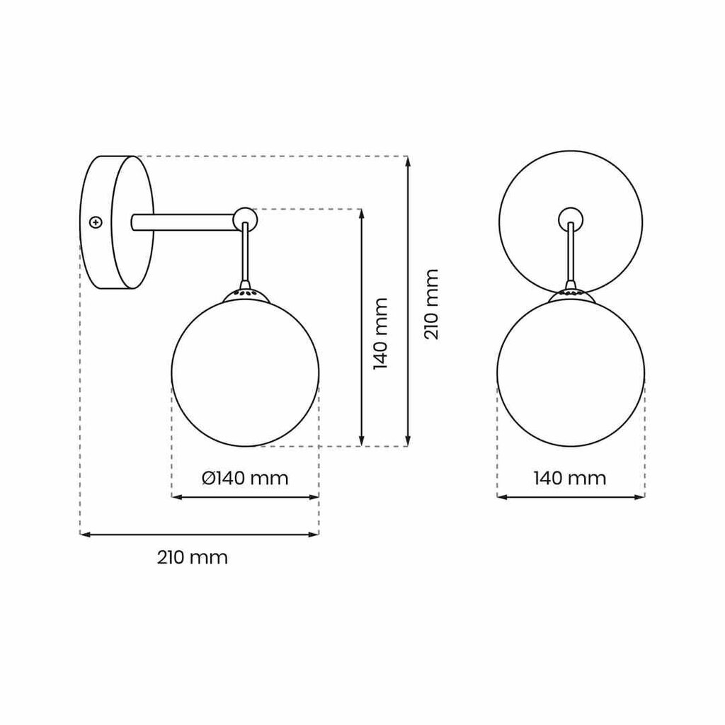 Milagro sienas lampa Reflex cena un informācija | Sienas lampas | 220.lv