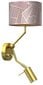 Sienas lampa ZIGGY PINK Gold/Pink 1xE27 + 1x mini GU10 cena un informācija | Sienas lampas | 220.lv