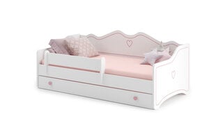 Детская кровать Emma с матрасом и ящиком 164 см x 85 см x 70 см цена и информация | Детские кровати | 220.lv