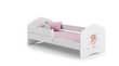 Bērnu gulta Fala ar matraci un aizsargbarjeru 164 cm x 85 cm x 63 cm, princese ar spārniem цена и информация | Bērnu gultas | 220.lv