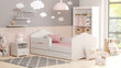 Bērnu gulta Fala ar atvilktni, matraci un aizsargbarjeru 144 cm x 78 cm x 65 cm cena un informācija | Bērnu gultas | 220.lv