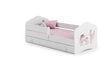 Bērnu gulta Fala ar atvilktni, matraci un aizsargbarjeru 164 cm x 85 cm x 63 cm, princese ar vienradzi cena un informācija | Bērnu gultas | 220.lv