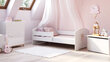 Bērnu gulta Luk ar matraci un aizsargbarjeru 164 cm x 85 cm x 63 cm, princese ar spārniem cena un informācija | Bērnu gultas | 220.lv