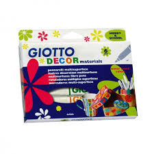 Фломастеры Fila Giotto Decor Materials, 6 цветов, 453300. цена и информация | Принадлежности для рисования, лепки | 220.lv