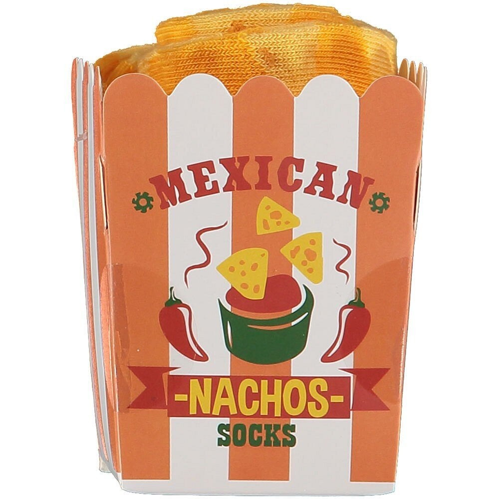 Zeķes vīriešiem dāvanu kastē Snack Time Socks Mexican Nachos cena un informācija | Vīriešu zeķes | 220.lv