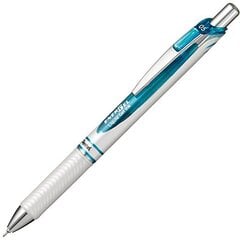 Gēla pildspalva ar slēdzi EnerGel 0.5mm zila (balts korpuss), Pentel /12/576 цена и информация | Письменные принадлежности | 220.lv