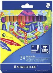 Фломастеры STAEDTLER 325, 24 цвета. цена и информация | Письменные принадлежности | 220.lv