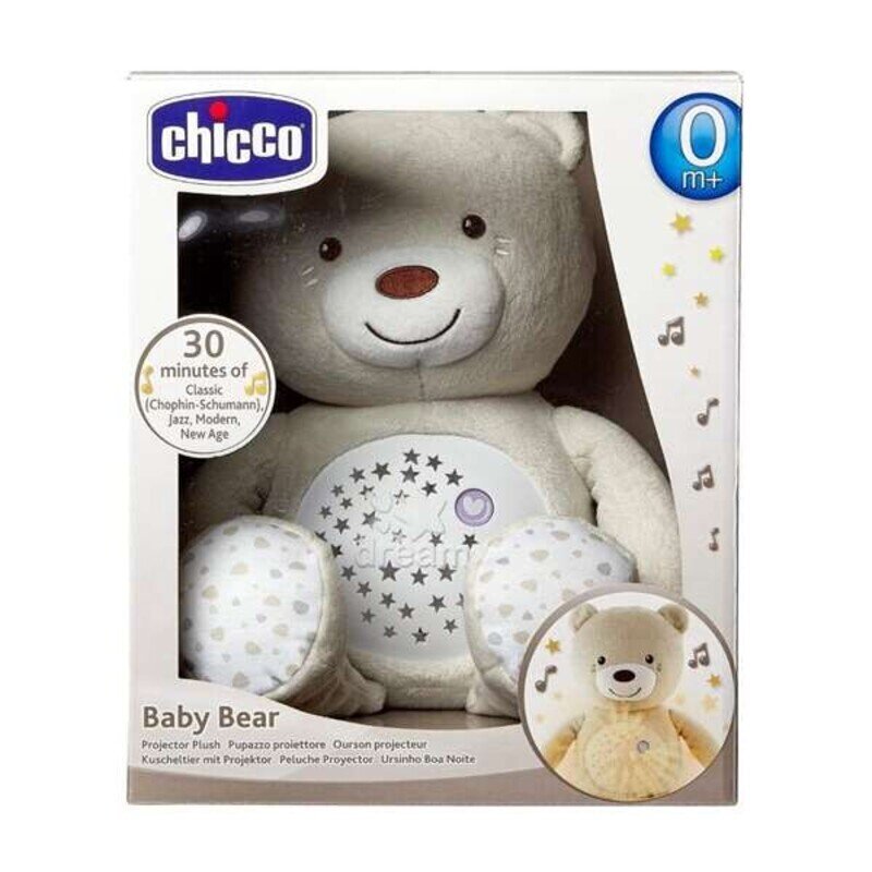 Plīša rotaļlieta, izdod skaņas Baby Bear Chicco (30 x 36 x 14 cm) cena un informācija | Mīkstās (plīša) rotaļlietas | 220.lv