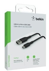 Belkin Kabelis USB-A Micro USB PVC 1m melns cena un informācija | Savienotājkabeļi | 220.lv