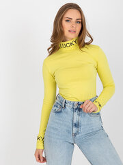 Женская ярко-желтая водолазка блузка цена и информация | Женские блузки, рубашки | 220.lv