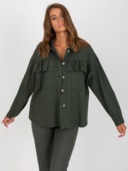 Женская рубашка цвета хаки One size цена и информация | Женские блузки, рубашки | 220.lv