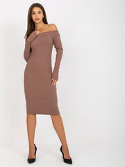 коричневое женское хлопковое платье maretta rue paris цена и информация | Платья | 220.lv