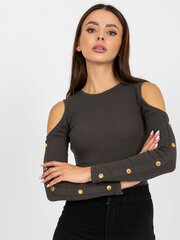 Женская повседневная блуза цвета хаки цена и информация | Женские блузки, рубашки | 220.lv