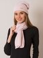 RUE PARIS Gaiši rozā komplekts: cepure un šalle Polijas izstrādājums цена и информация | Sieviešu cepures | 220.lv