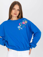 Sieviešu tumši zils sporta krekls bez kapuces cena un informācija | Sieviešu džemperi | 220.lv