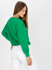 Zaļš sieviešu džemperis bez kapuces cena un informācija | Sieviešu džemperi | 220.lv