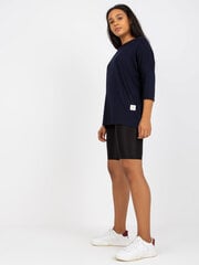 темно-синяя блузка больших размеров с аппликацией alinne цена и информация | Женские блузки, рубашки | 220.lv