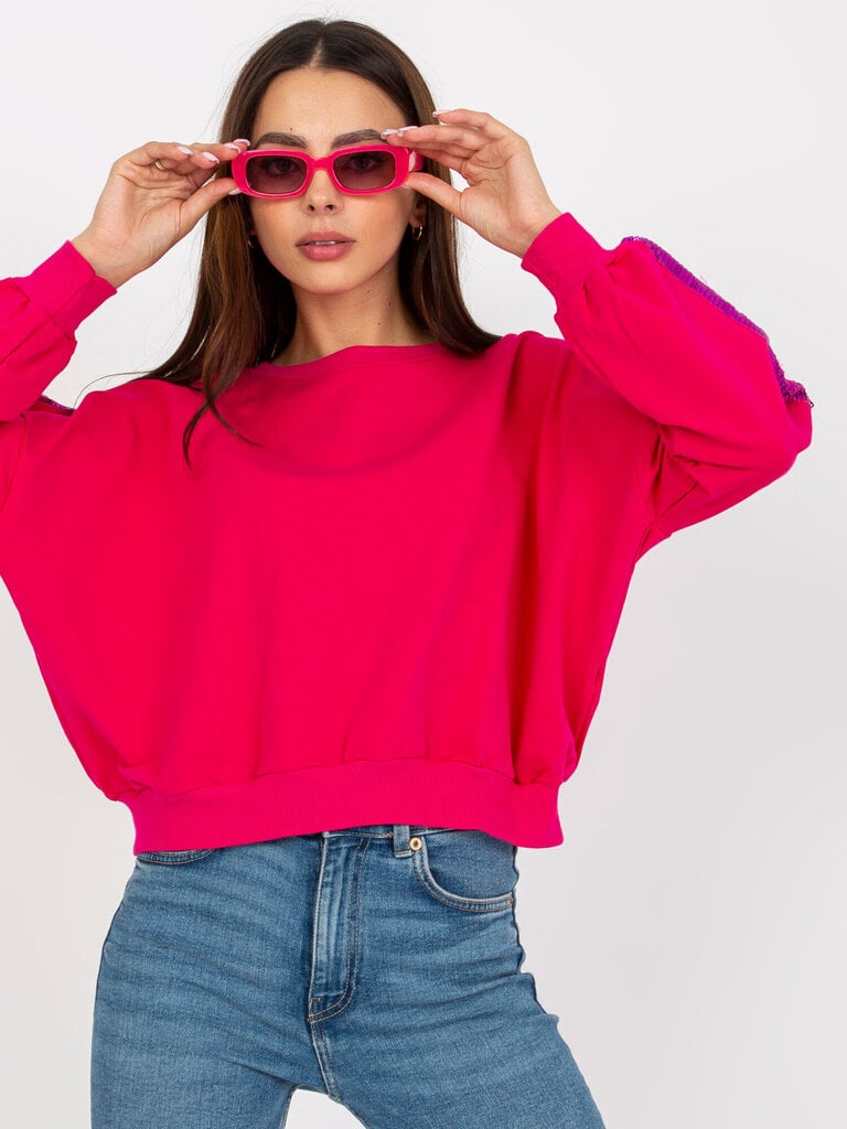 Džemperis sievietēm Rue Paris, rozā cena un informācija | Sieviešu džemperi | 220.lv