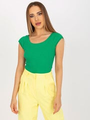 rue paris зеленый топ в рубчик цена и информация | Женские блузки, рубашки | 220.lv