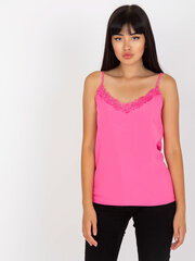 розовый хлопковый топ с v-образным вырезом цена и информация | Женские блузки, рубашки | 220.lv