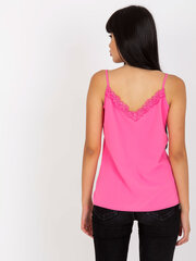 розовый хлопковый топ с v-образным вырезом цена и информация | Женские блузки, рубашки | 220.lv