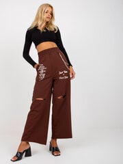 коричневые утепленные спортивные штаны с окантовкой mayflies цена и информация | Женские брюки | 220.lv
