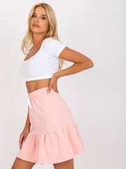 Женская юбка-свитшот персикового цвета цена и информация | Leather mini skirt xl | 220.lv