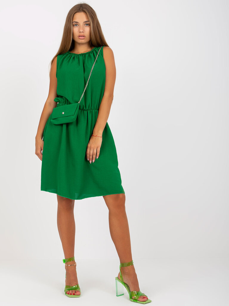 Sieviešu zaļa viena izmēra kleita cena un informācija | Kleitas | 220.lv