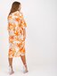 Sieviešu oranža oversize kleita cena un informācija | Kleitas | 220.lv