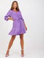 Sieviešu violeta kleita ar volānu цена и информация | Kleitas | 220.lv