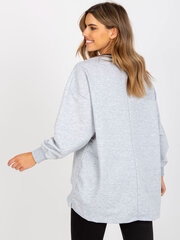 Sieviešu pelēks džemperis bez kapuces cena un informācija | Sieviešu džemperi | 220.lv