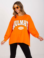Sieviešu oranžs sporta krekls bez kapuces cena un informācija | Sieviešu džemperi | 220.lv
