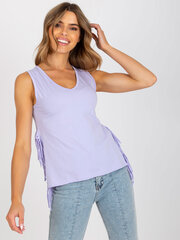 фиолетовый женский топ на бретелях с кисточками цена и информация | Женские блузки, рубашки | 220.lv