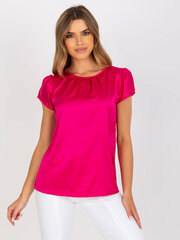 Блузка с круглым вырезом, розовая цена и информация | Женские блузки, рубашки | 220.lv