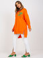 Sieviešu oranžs sporta krekls ar rāvējslēdzēju cena un informācija | Sieviešu džemperi | 220.lv