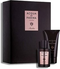 Набор Acqua Di Parma Colonia Amber для мужчин: одеколон EDC, 100 мл + шампунь/гель для душа, 75 мл цена и информация | Мужские духи | 220.lv