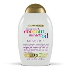 Šampūns sausiem un bojātiem matiem Organix Coconut Oil Miracle Oil Shampoo, 385 ml цена и информация | Шампуни | 220.lv
