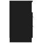 Naktsskapīši, 2gab., melnā krāsā, apstrādāts koks cena un informācija | Naktsskapīši | 220.lv
