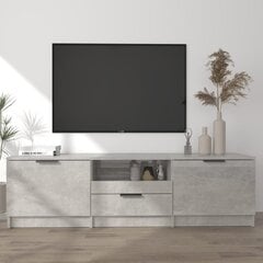 TV skapis, pelēks, 140x35x40cm, apstrādāts koks cena un informācija | TV galdiņi | 220.lv