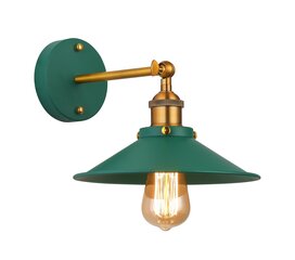 Sienas lampa vintage zaļā krāsā cena un informācija | Sienas lampas | 220.lv