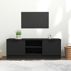 TV skapis, melns, 102x35x36,5cm, apstrādāts koks цена и информация | Тумбы под телевизор | 220.lv