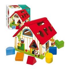 Koka māja ar ģeometriskām formām Goula 55220 cena un informācija | Rotaļlietas zīdaiņiem | 220.lv