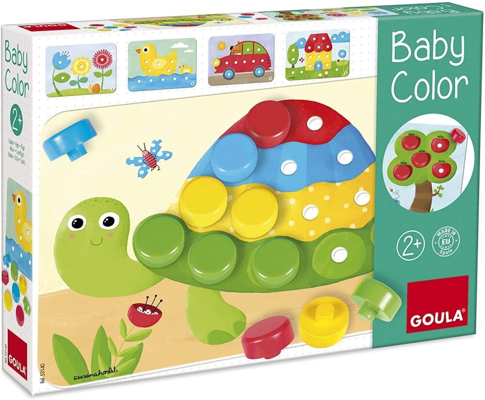 Koka mozaīka Baby Color, Goula 53140 cena un informācija | Attīstošās rotaļlietas | 220.lv