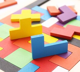 Koka puzle "Tetris", B cena un informācija | Attīstošās rotaļlietas | 220.lv